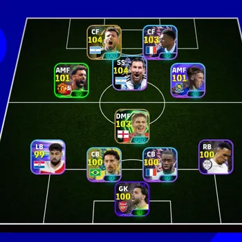 eFootball Accounts Legends & Iconic Players STARTER FOR PLAY | S GERARD x S AGUERO x MBAPEE x PACK FRANCE,CHEAPEST
