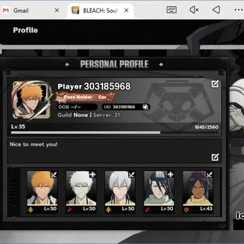 BLEACH: Soul Resonance Accounts Nuverse SEA|Lv.35| 7 SSR 1 Sign (IchigoDZ,White