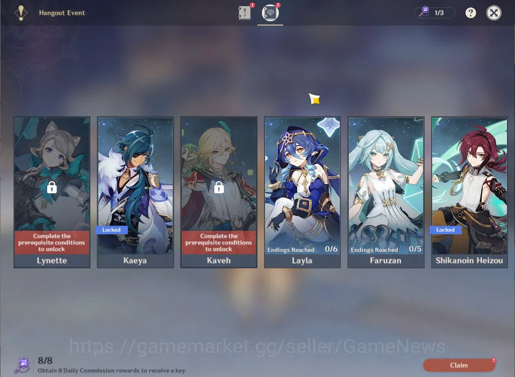 Genshin Impact Accounts ASIA|AR55|5Limited+7(*5Weapon)|Ganyu,Wanderer,Nahi image 15