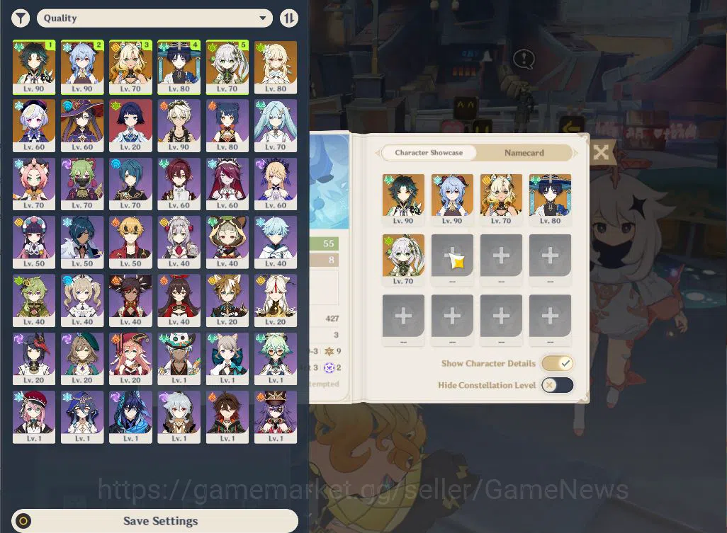 Genshin Impact Accounts ASIA|AR55|5Limited+7(*5Weapon)|Ganyu,Wanderer,Nahi image 3