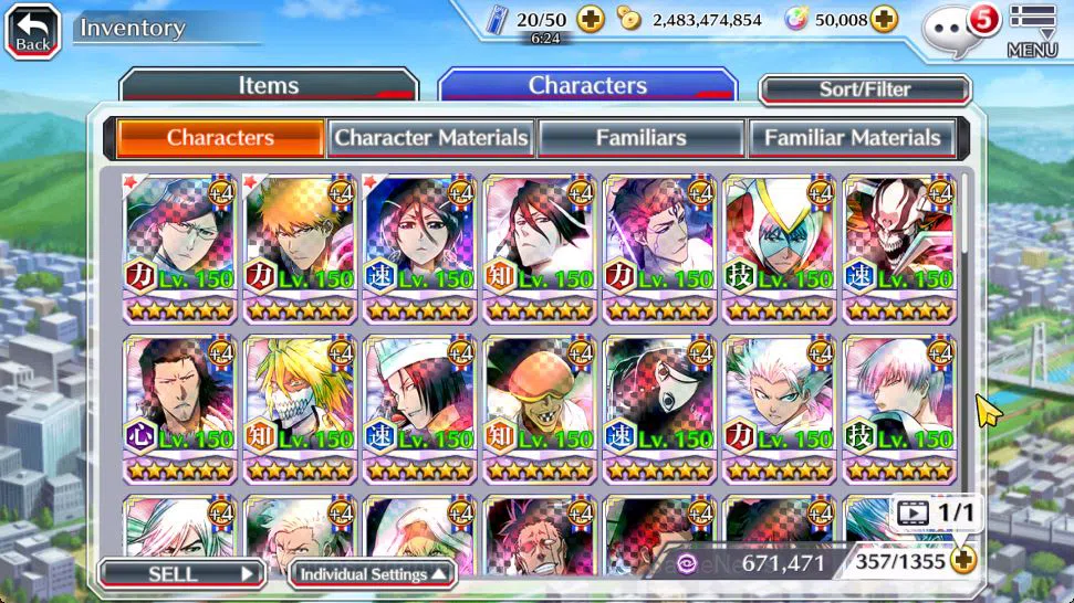 Bleach: Brave Souls Accounts Mid-Tier [GLOBAL]50K Orb|Rukia 10th Aniv,Trio 9th Anv,TYBW26 Uryu,Ichigo,Duo TYBW25,Etc|2 Char 10