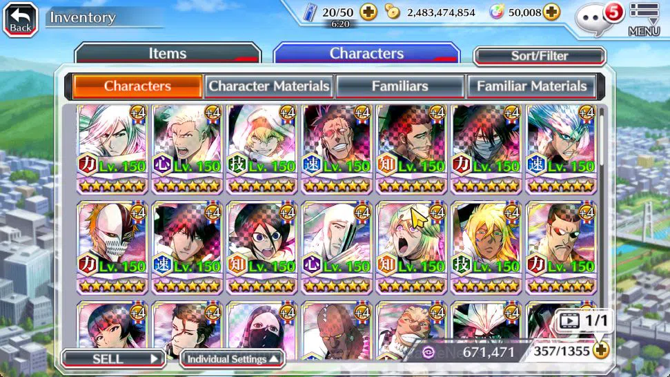 Bleach: Brave Souls Accounts Mid-Tier [GLOBAL]50K Orb|Rukia 10th Aniv,Trio 9th Anv,TYBW26 Uryu,Ichigo,Duo TYBW25,Etc|2 Char 11