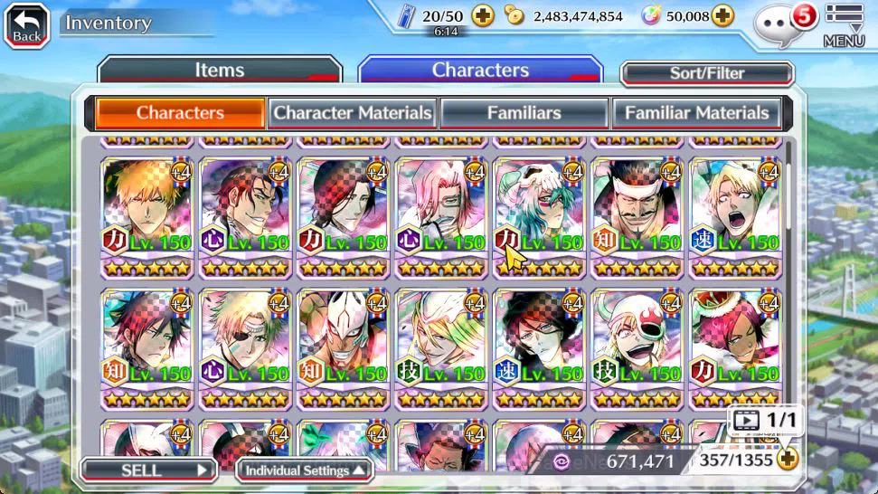 Bleach: Brave Souls Accounts Mid-Tier [GLOBAL]50K Orb|Rukia 10th Aniv,Trio 9th Anv,TYBW26 Uryu,Ichigo,Duo TYBW25,Etc|2 Char 12