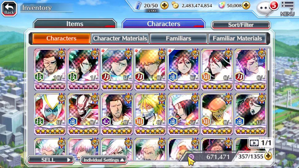 Bleach: Brave Souls Accounts Mid-Tier [GLOBAL]50K Orb|Rukia 10th Aniv,Trio 9th Anv,TYBW26 Uryu,Ichigo,Duo TYBW25,Etc|2 Char 14