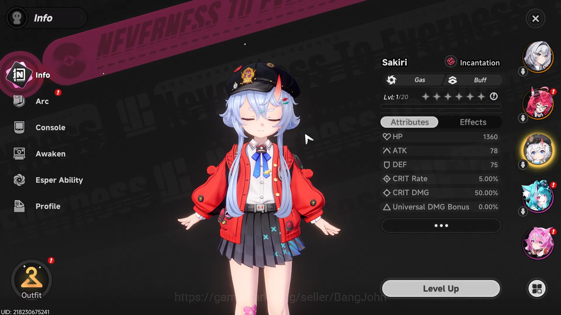 Neverness to Everness Accounts America | Starter Lv 3 | 2 S Char Nanally, Sakiri  image 14