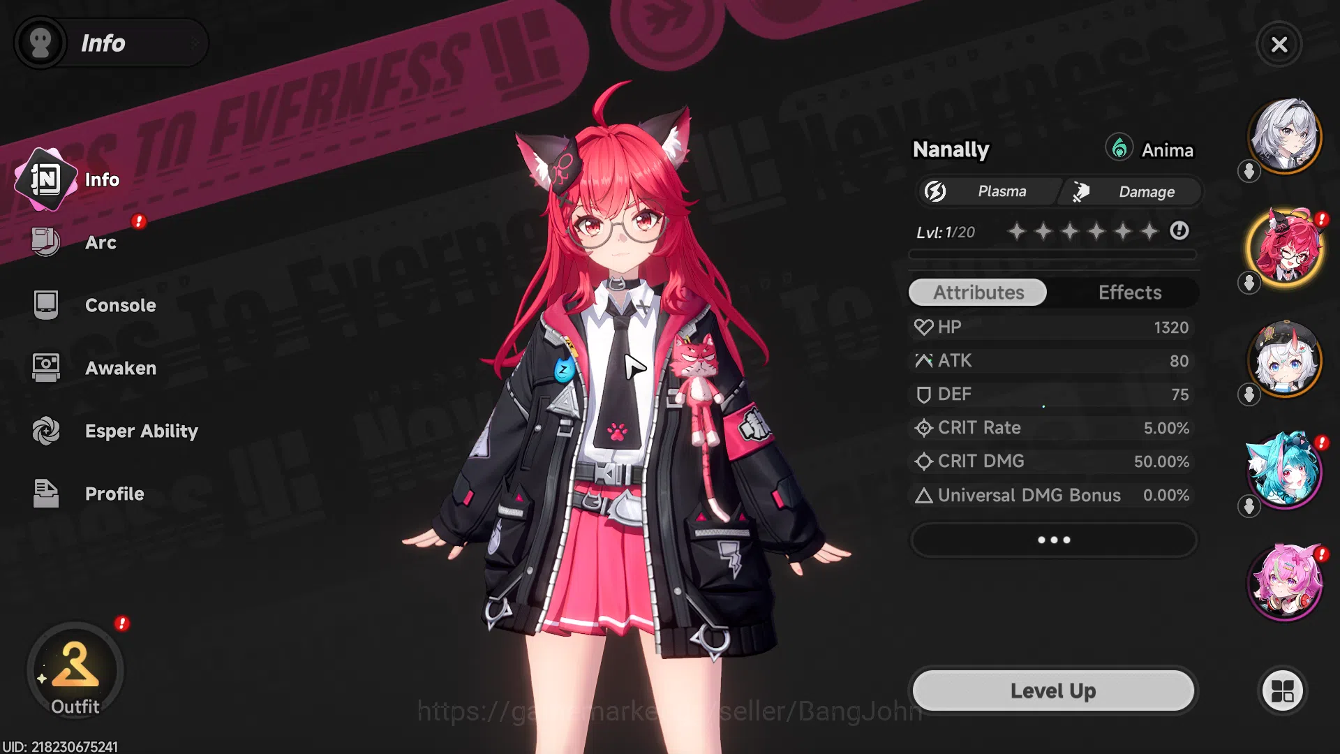 Neverness to Everness Accounts America | Starter Lv 3 | 2 S Char Nanally, Sakiri  image 15