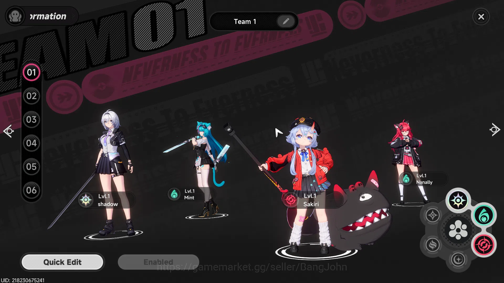 Neverness to Everness Accounts America | Starter Lv 3 | 2 S Char Nanally, Sakiri  image 7