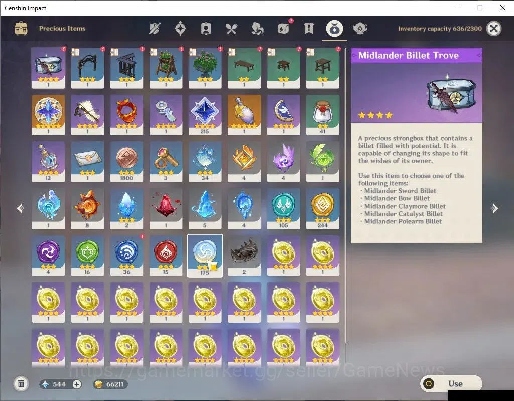 Genshin Impact Accounts Asia | AR 55|5 Limited+4(*5Wep)|[Furina,Wanderer]+ image 10