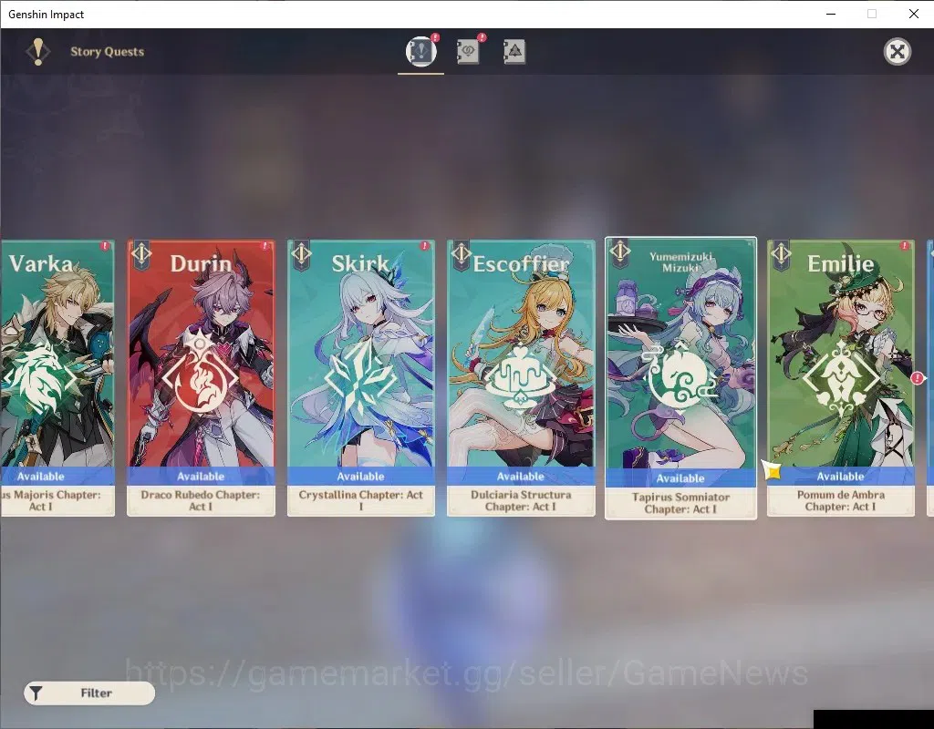Genshin Impact Accounts Asia | AR 55|5 Limited+4(*5Wep)|[Furina,Wanderer]+ image 14