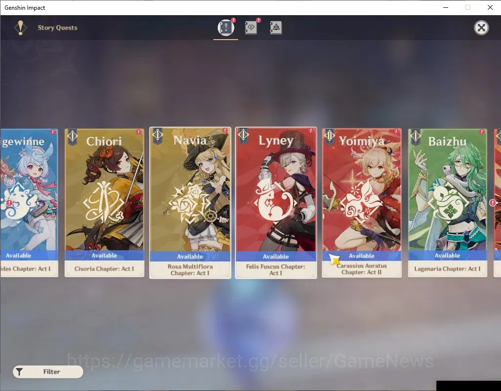 Genshin Impact Accounts Asia | AR 55|5 Limited+4(*5Wep)|[Furina,Wanderer]+ image 15