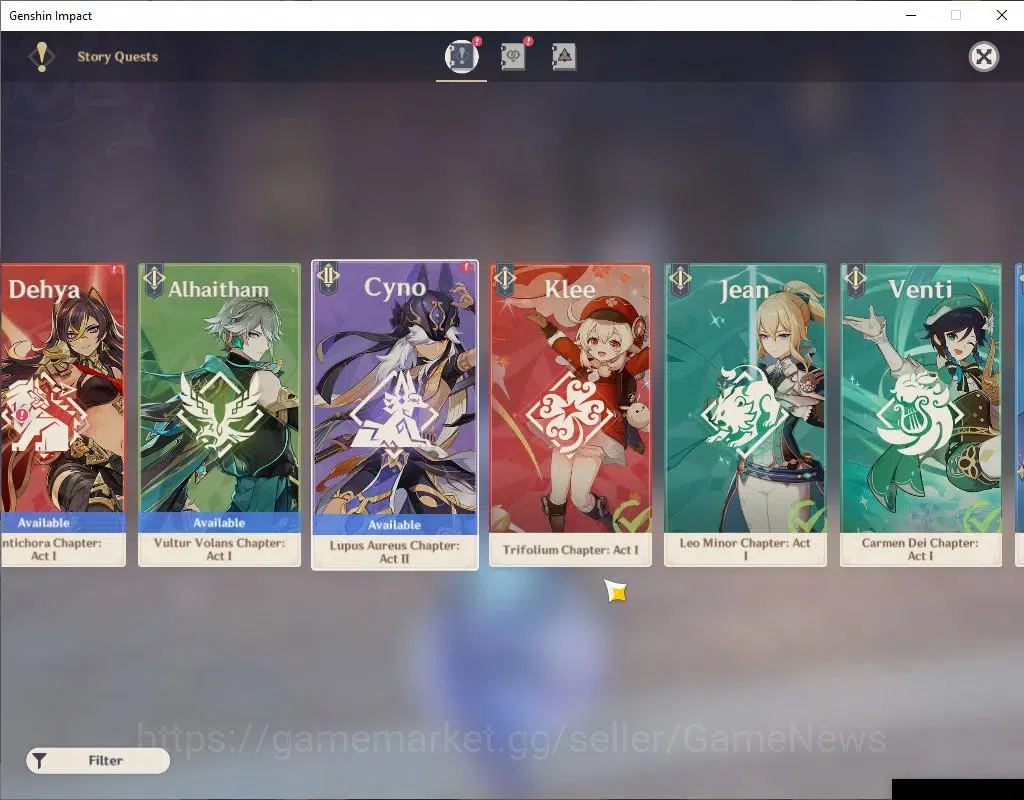 Genshin Impact Accounts Asia | AR 55|5 Limited+4(*5Wep)|[Furina,Wanderer]+ image 16
