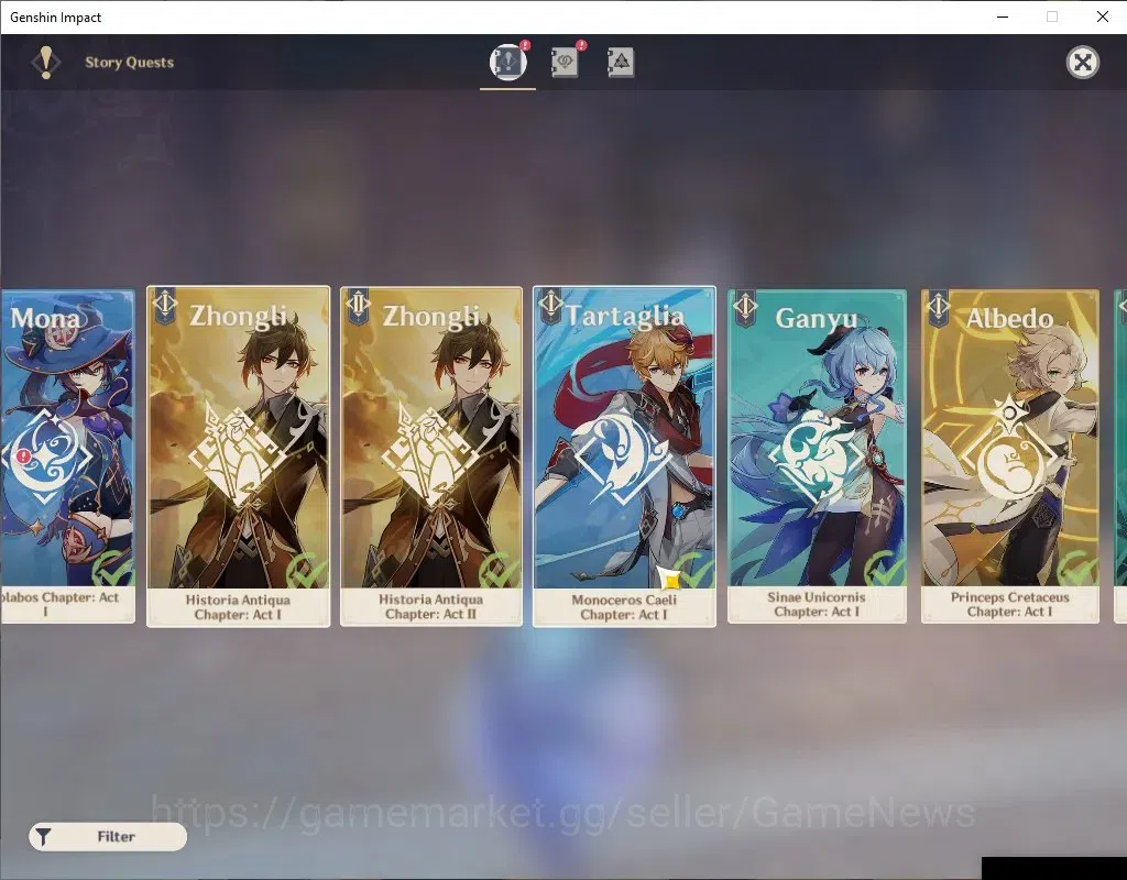 Genshin Impact Accounts Asia | AR 55|5 Limited+4(*5Wep)|[Furina,Wanderer]+ image 17