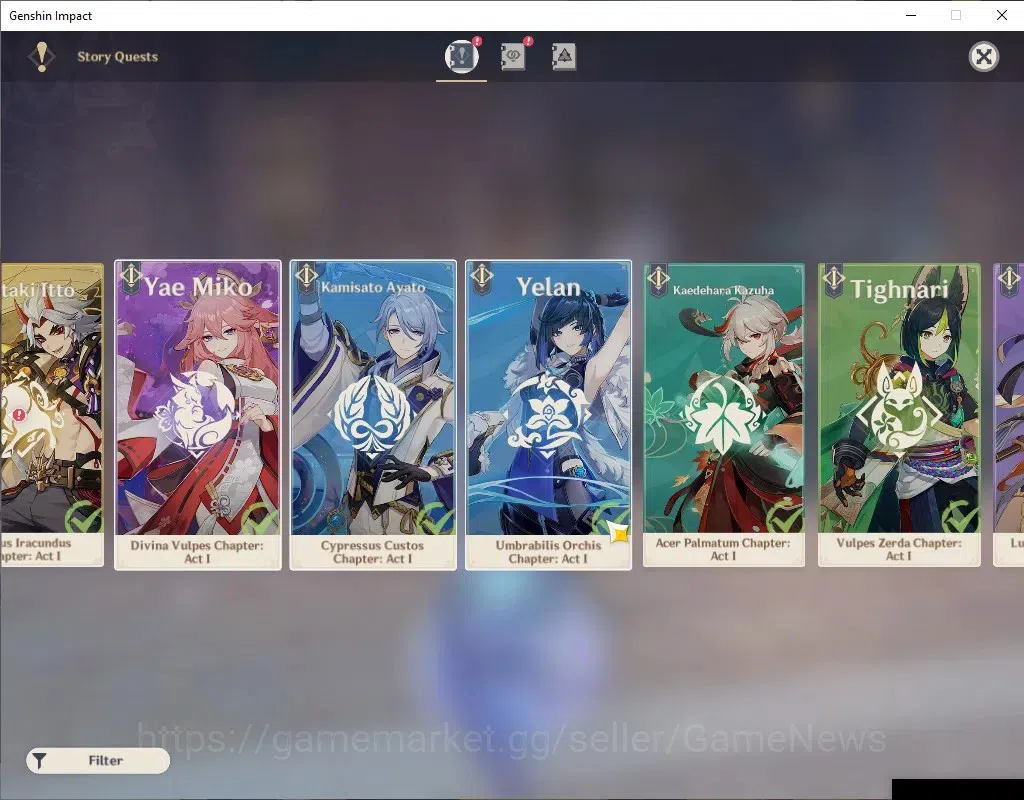 Genshin Impact Accounts Asia | AR 55|5 Limited+4(*5Wep)|[Furina,Wanderer]+ image 19