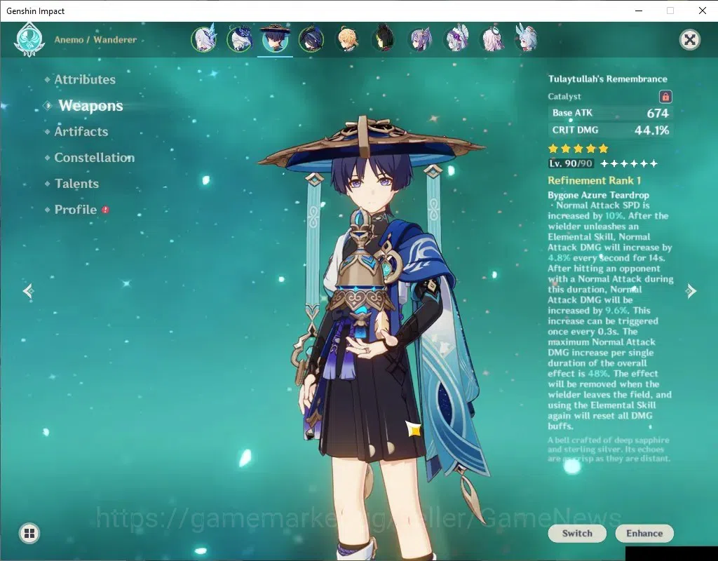 Genshin Impact Accounts Asia | AR 55|5 Limited+4(*5Wep)|[Furina,Wanderer]+ image 4