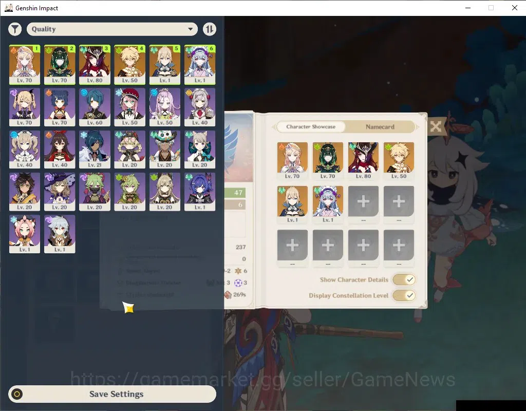 Genshin Impact Accounts ASIA | Ready Gacha with 4k Primo | AR 47 | BD Unse image 1