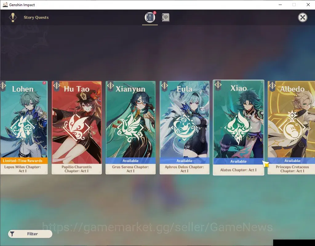 Genshin Impact Accounts ASIA | Ready Gacha with 4k Primo | AR 47 | BD Unse image 13