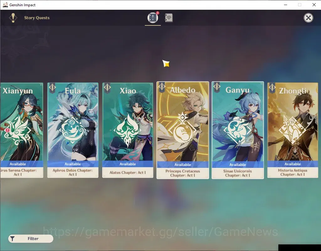Genshin Impact Accounts ASIA | Ready Gacha with 4k Primo | AR 47 | BD Unse image 14
