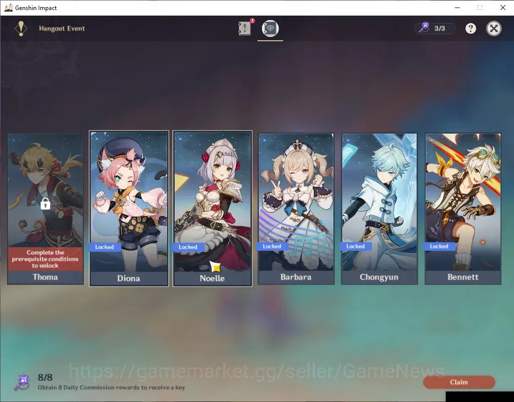 Genshin Impact Accounts ASIA | Ready Gacha with 4k Primo | AR 47 | BD Unse image 15