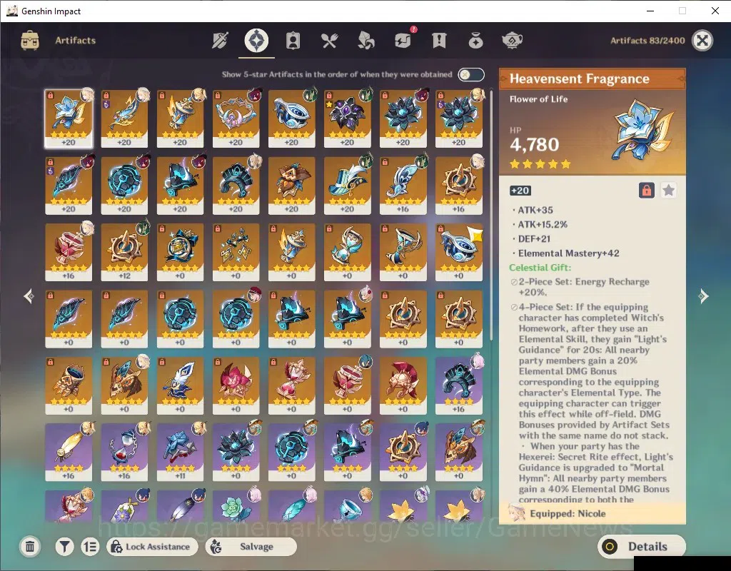 Genshin Impact Accounts ASIA | Ready Gacha with 4k Primo | AR 47 | BD Unse image 4