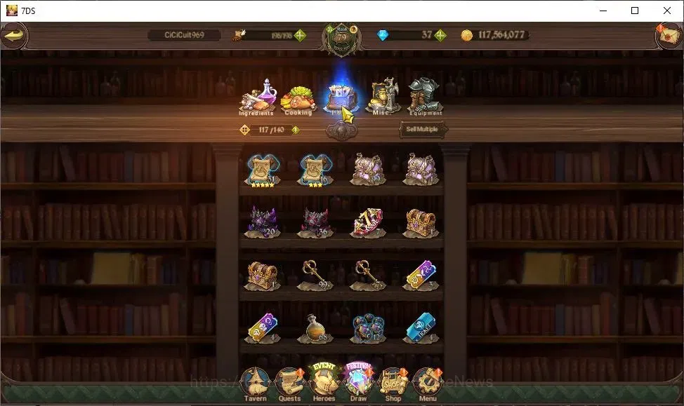 The Seven Deadly Sins: Grand Cross Accounts GLOBAL|4,3M CC|30 LS|4 LR+9 UR+Collab FF,ReZero|N image 19