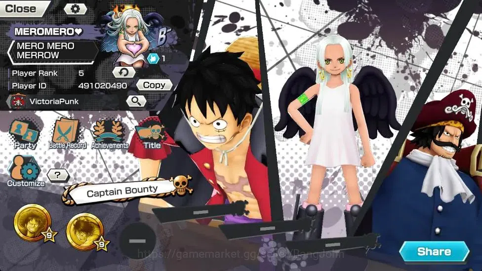 One Piece Bounty Rush Accounts Global | 2 EX | PR 5 | Gol D. Roger Lv.Max,S-Snake image 7