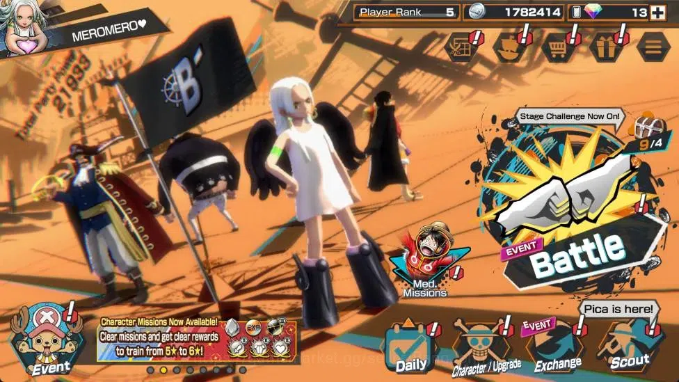 One Piece Bounty Rush Accounts Global | 2 EX | PR 5 | Gol D. Roger Lv.Max,S-Snake image 8