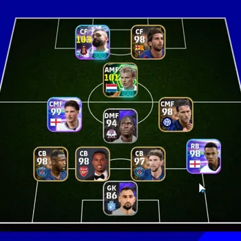 eFootball Accounts Others Android|Power 2970|Epic Dennis Bergkamp|Show Time Mohamed Salah,Nicolas Jackson,Etc|PES2027|Take