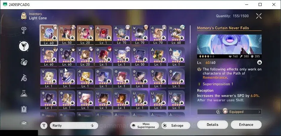 Honkai Star Rail Accounts Asia|TL 60|8 Limited| Phainon,Anaxa,Yao Guang,Robi image 5