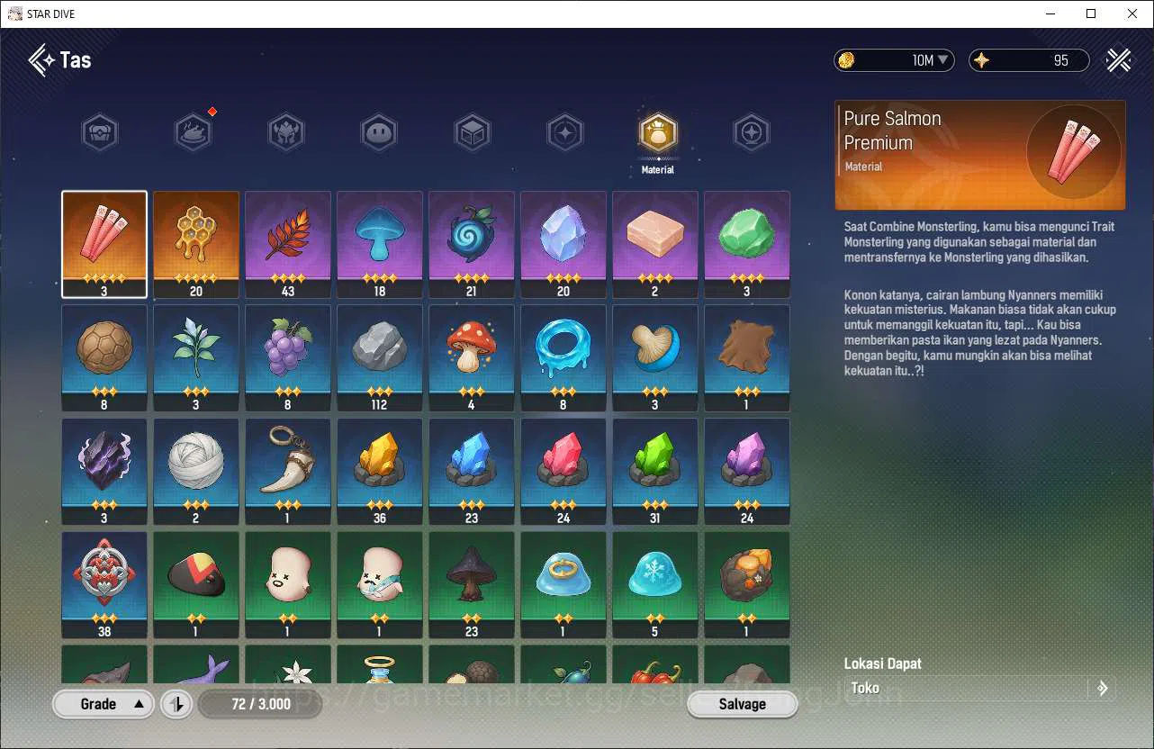 Mongil:Star Dive Accounts Global | Mid Game | Lv 29 | 2 SSR Flare, Ophelia | image 10