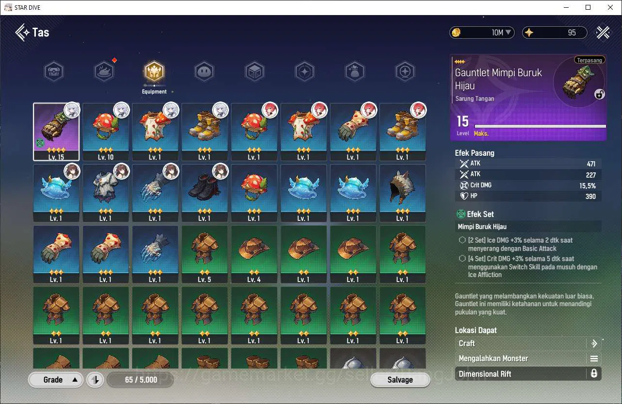 Mongil:Star Dive Accounts Global | Mid Game | Lv 29 | 2 SSR Flare, Ophelia | image 6