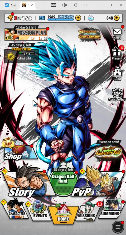 Dragon Ball Legends Accounts Android | Lvl 162|475M Total Power|848 CC|2 LR|5 U image 16