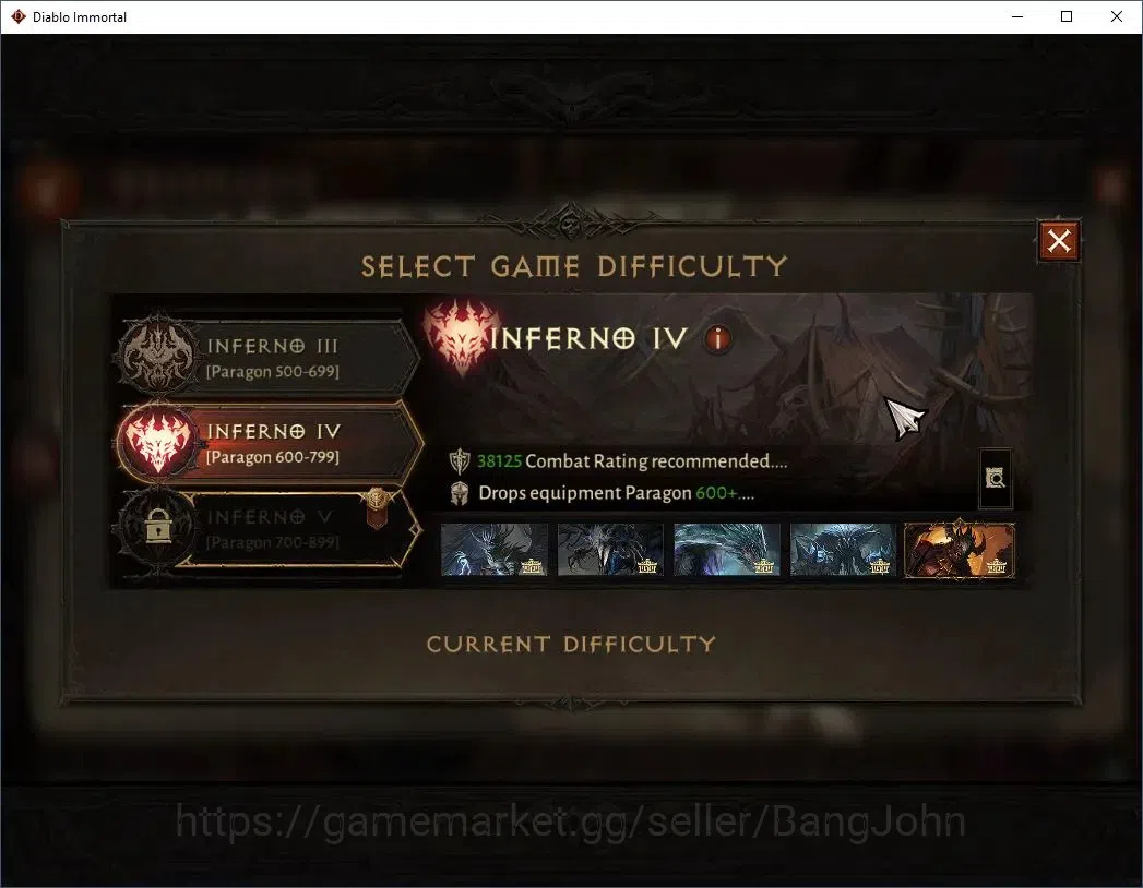 Diablo Immortal Accounts High-End EU - Aranoch| 60 (760) Warlock-Slinger | CR 42k | Reso 540 | Inferno IV | Varog Lv 30 (*4 10