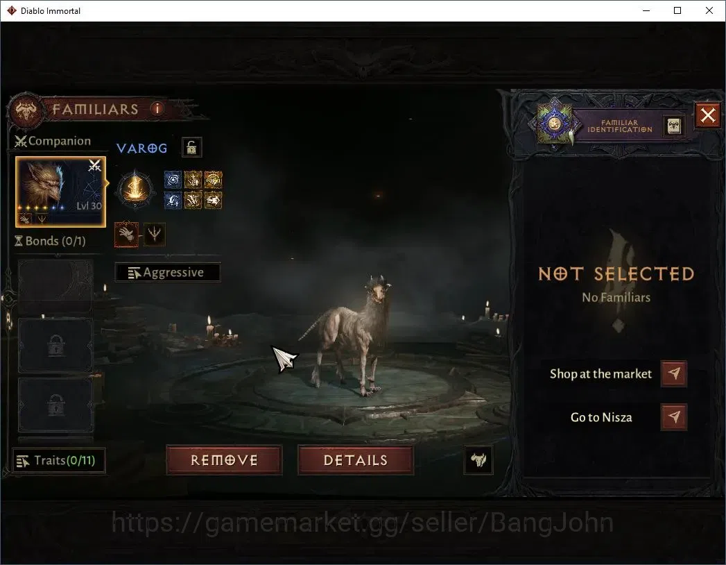 Diablo Immortal Accounts High-End EU - Aranoch| 60 (760) Warlock-Slinger | CR 42k | Reso 540 | Inferno IV | Varog Lv 30 (*4 8