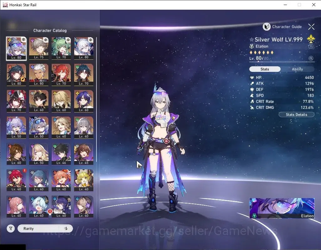 Honkai Star Rail Accounts ASIA|Free ZZZ|TL 65|Elation Team|10 Limited|Silver image 4