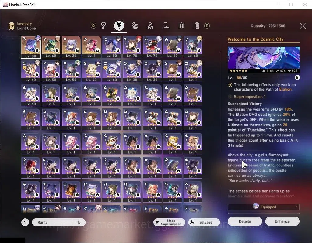 Honkai Star Rail Accounts ASIA|Free ZZZ|TL 65|Elation Team|10 Limited|Silver image 6