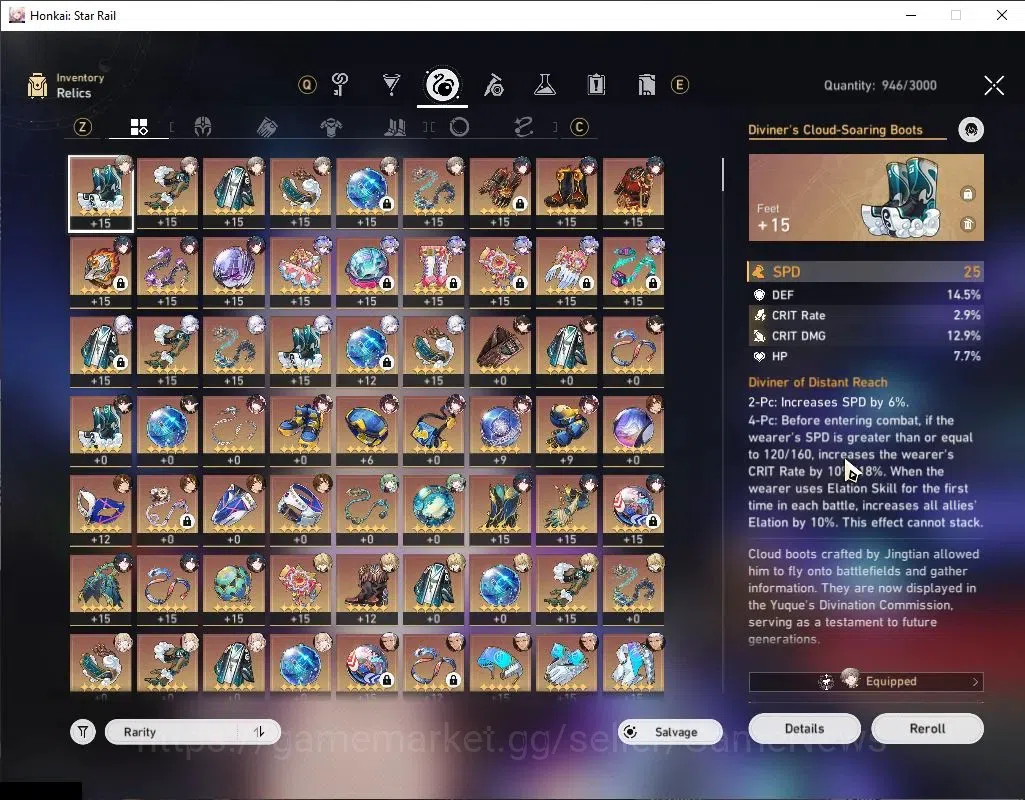 Honkai Star Rail Accounts ASIA|Free ZZZ|TL 65|Elation Team|10 Limited|Silver image 8