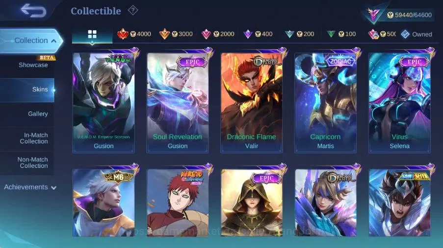 Mobile Legends: Bang Bang Accounts Global|Skin 232|Renowned|KOF Karina,PRIME Claude,S image 11