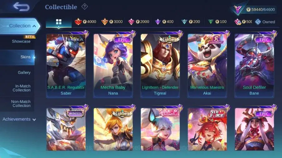 Mobile Legends: Bang Bang Accounts Global|Skin 232|Renowned|KOF Karina,PRIME Claude,S image 7