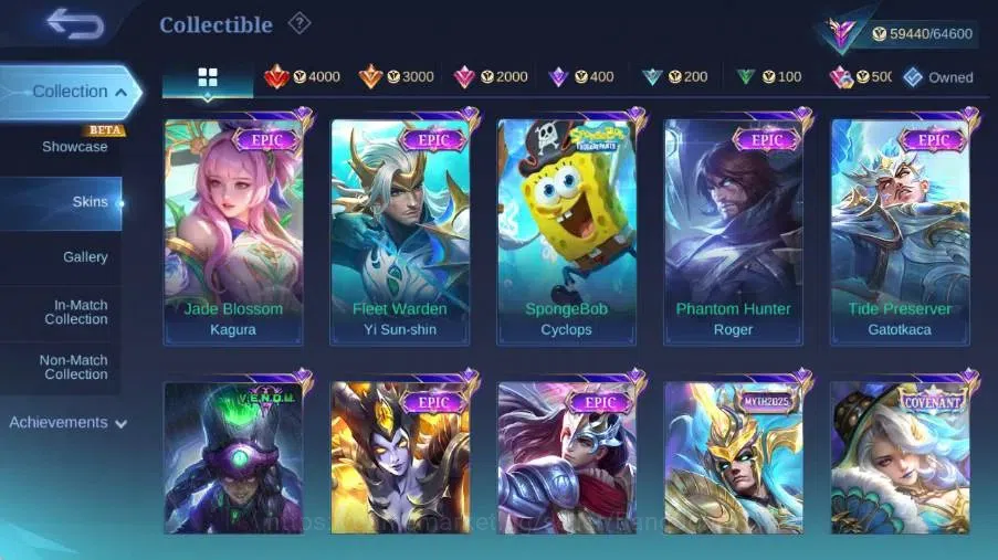 Mobile Legends: Bang Bang Accounts Global|Skin 232|Renowned|KOF Karina,PRIME Claude,S image 9