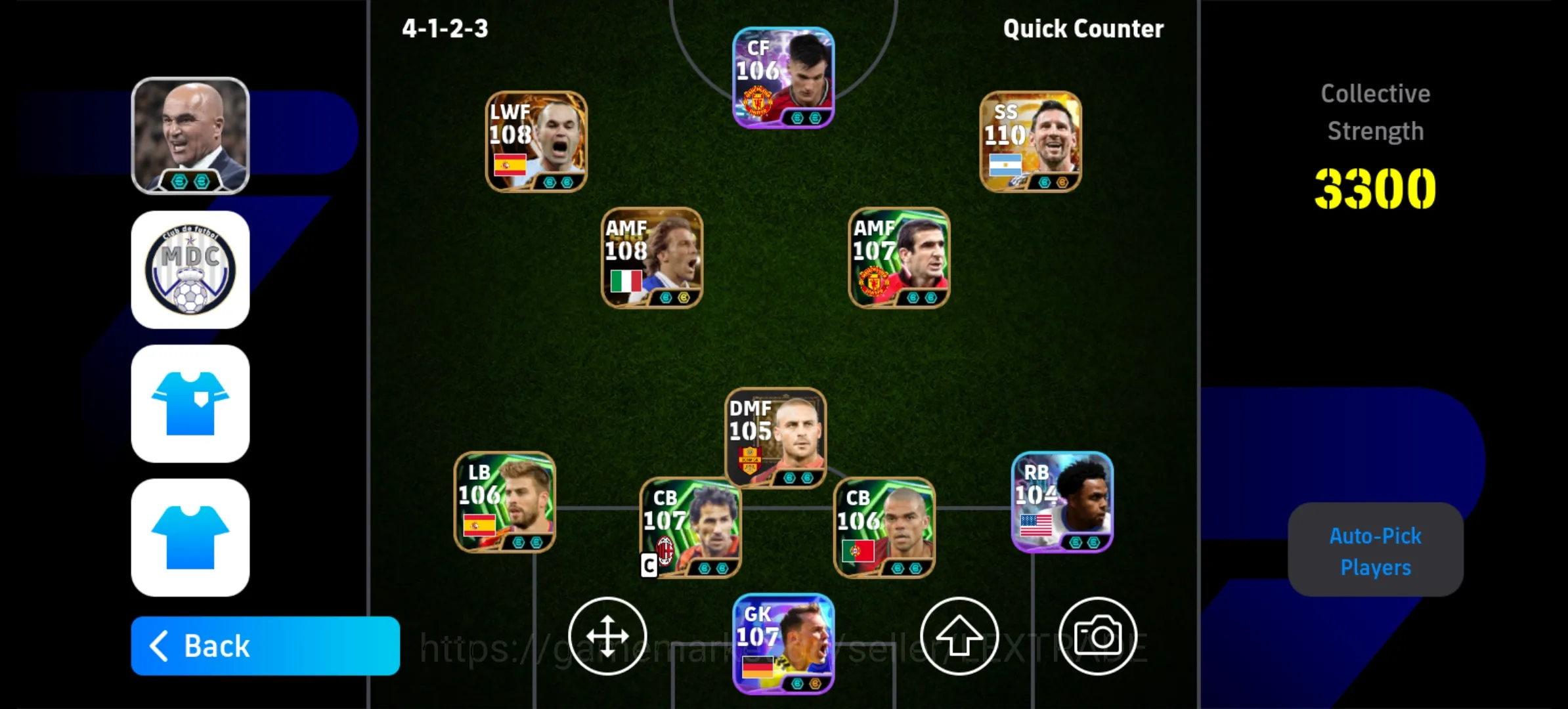 eFootball Accounts High-End EFOOTBALL ACCOUNT| 623 COINS| POWER 3300 1