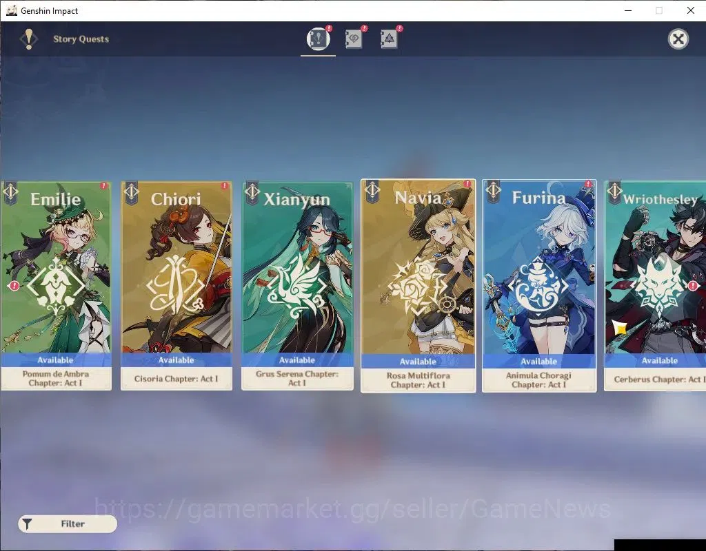 Genshin Impact Accounts Asia|AR 48|1 Limit +20(*4Character)| Arlecchino+Si image 14