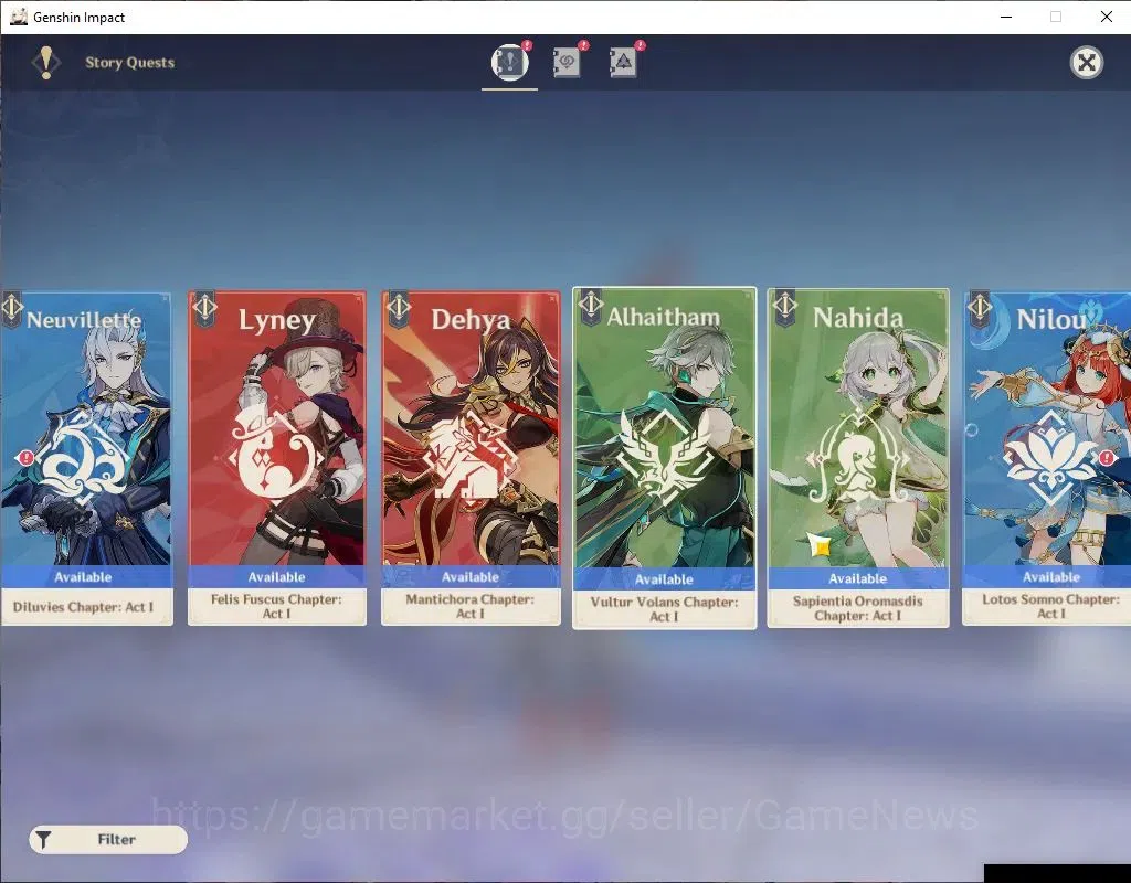 Genshin Impact Accounts Asia|AR 48|1 Limit +20(*4Character)| Arlecchino+Si image 15