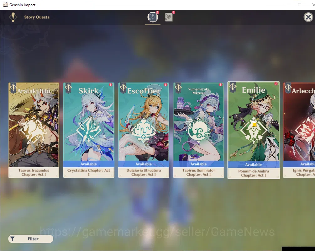 Genshin Impact Accounts ASIA|AR 55|2Limited+2(*5Wep)|WandererC3+Sign,Furin image 12