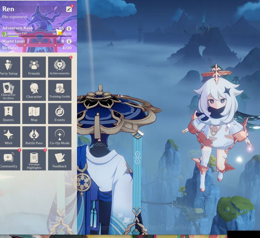 Genshin Impact Accounts ASIA|AR 55|2Limited+2(*5Wep)|WandererC3+Sign,Furin image 2