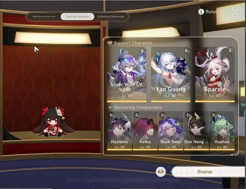 Honkai Star Rail Accounts End Game Asia|TL 66|10 Limited|2 PremTeam|(SW LV999 E2,Yao Guang)+Sign Sparxie,Hysilens,B 2
