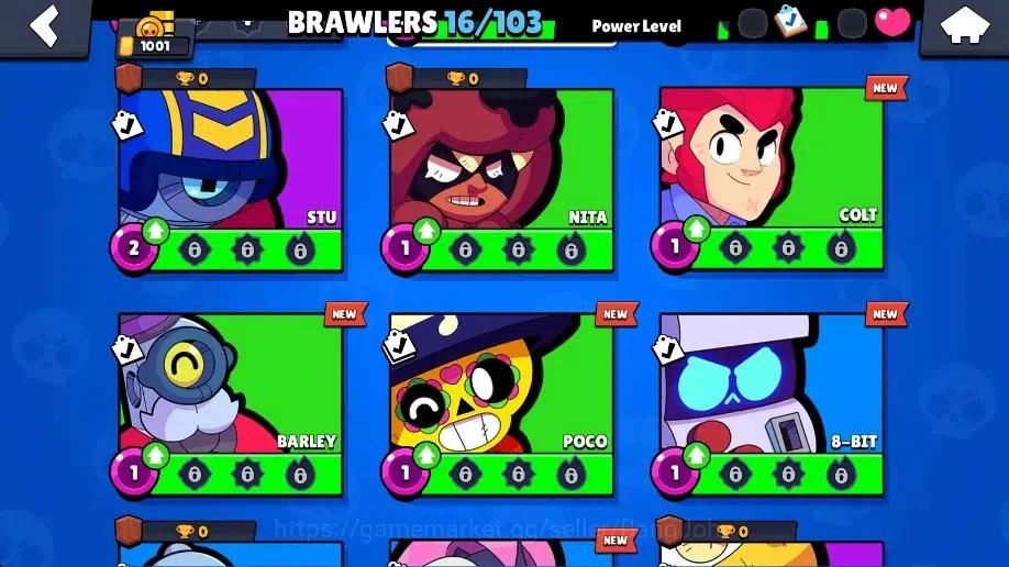 Brawl Stars Accounts Global | 1001 Thropy|16 Brawler|3 Max Lv + Hyperch image 6