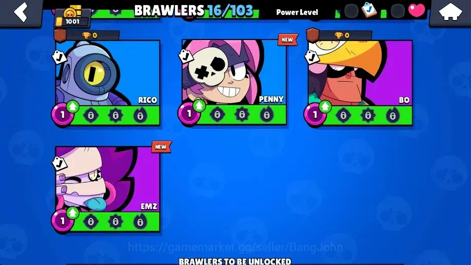 Brawl Stars Accounts Global | 1001 Thropy|16 Brawler|3 Max Lv + Hyperch image 7