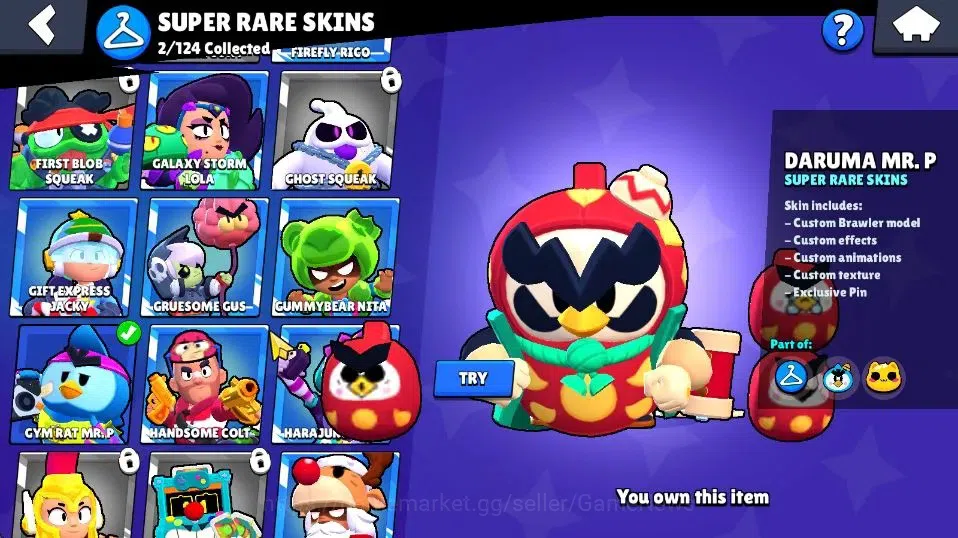 Brawl Stars Accounts 2285 Trophy|9,6K Bling|30 Brawlers 5 Max Lvl [Mr P image 11
