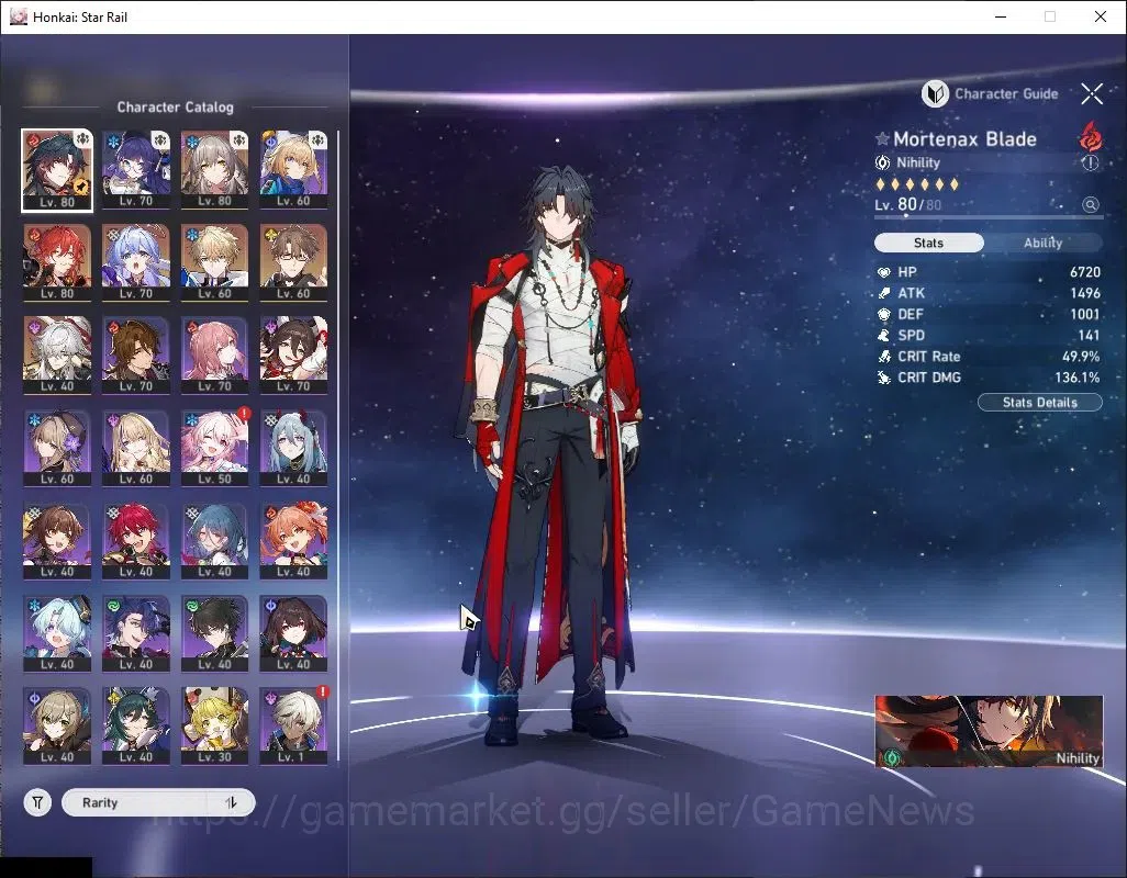 Honkai Star Rail Accounts ASIA|TL 64|3 Limited|Mortenax Blade E1 + Signature image 4