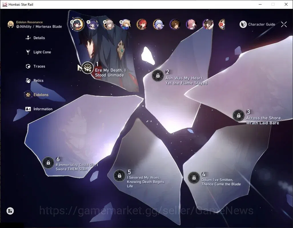 Honkai Star Rail Accounts ASIA|TL 64|3 Limited|Mortenax Blade E1 + Signature image 5